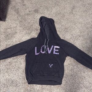 American Eagle Outfitters Black Hoodie with Graphic